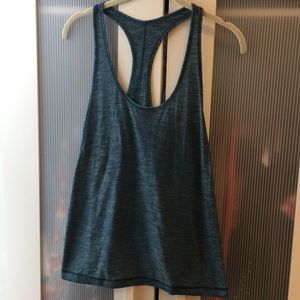 Lululemon Train Times Tank Heathered Nile Blue